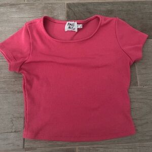 Hot pink princess Polly basic baby tee